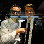 Massimo Bottura ed il presidente del consiglio Matteo Renzi