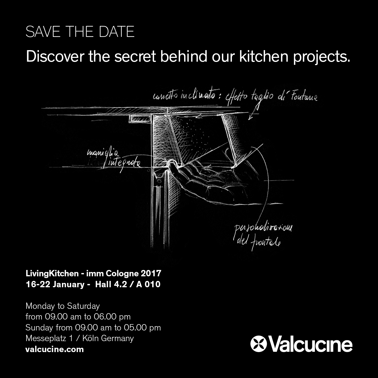 Valcucine LivingKitchen fiera imm cologne 2017