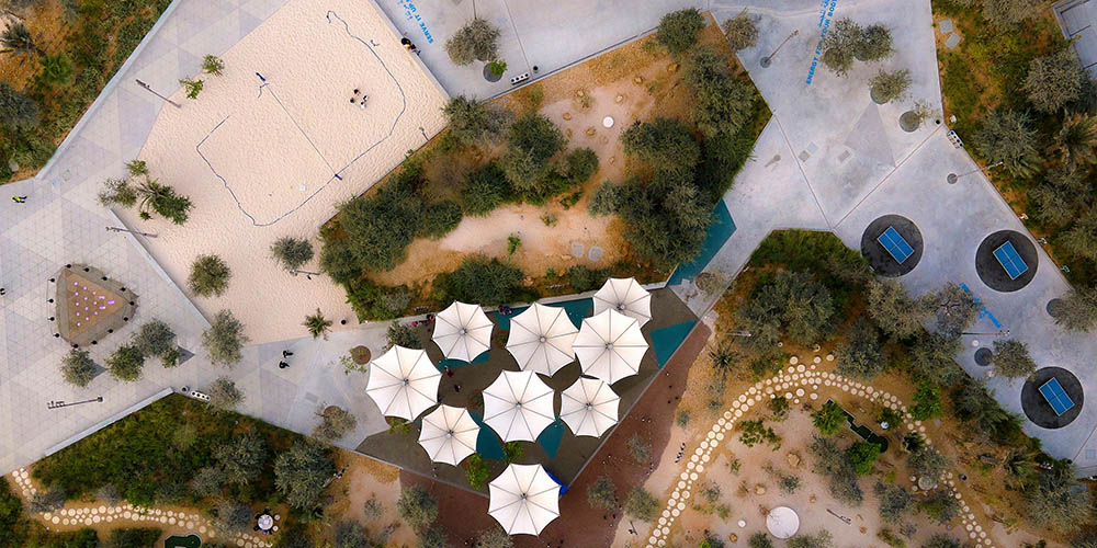 LANDSCAPE URBAN CONTEXT - Al Fay Park by SLA Architects © Philip Handforth copia