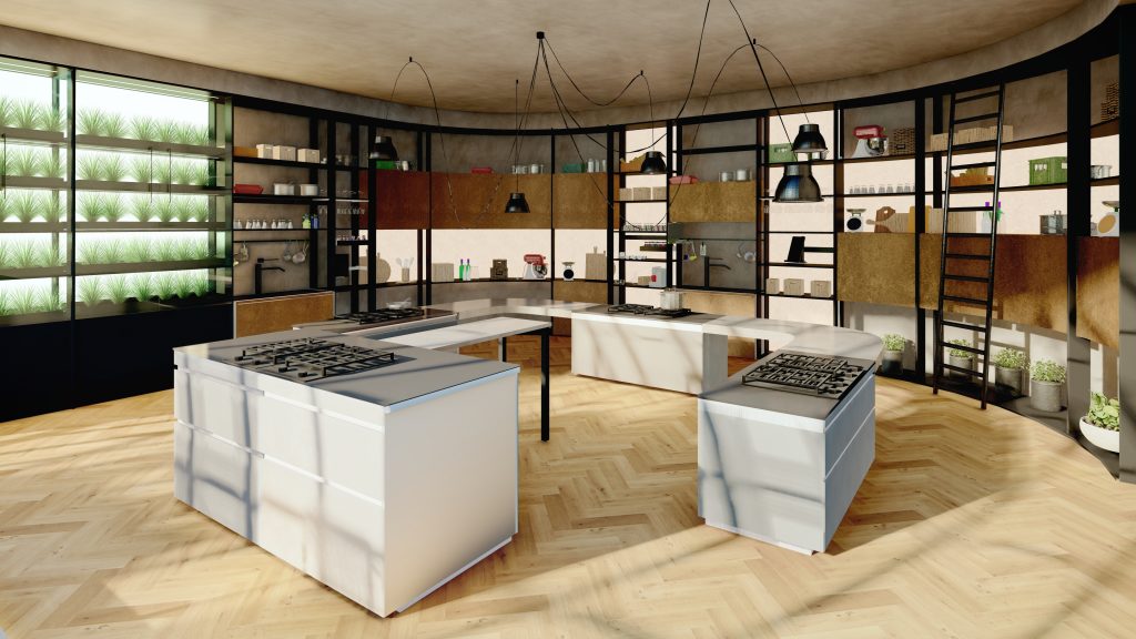 Valcucine luxury moden kitchens at Milan Design Week 2023