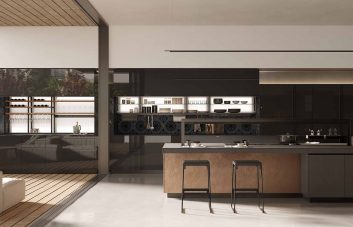 Valcucine glass kitchen