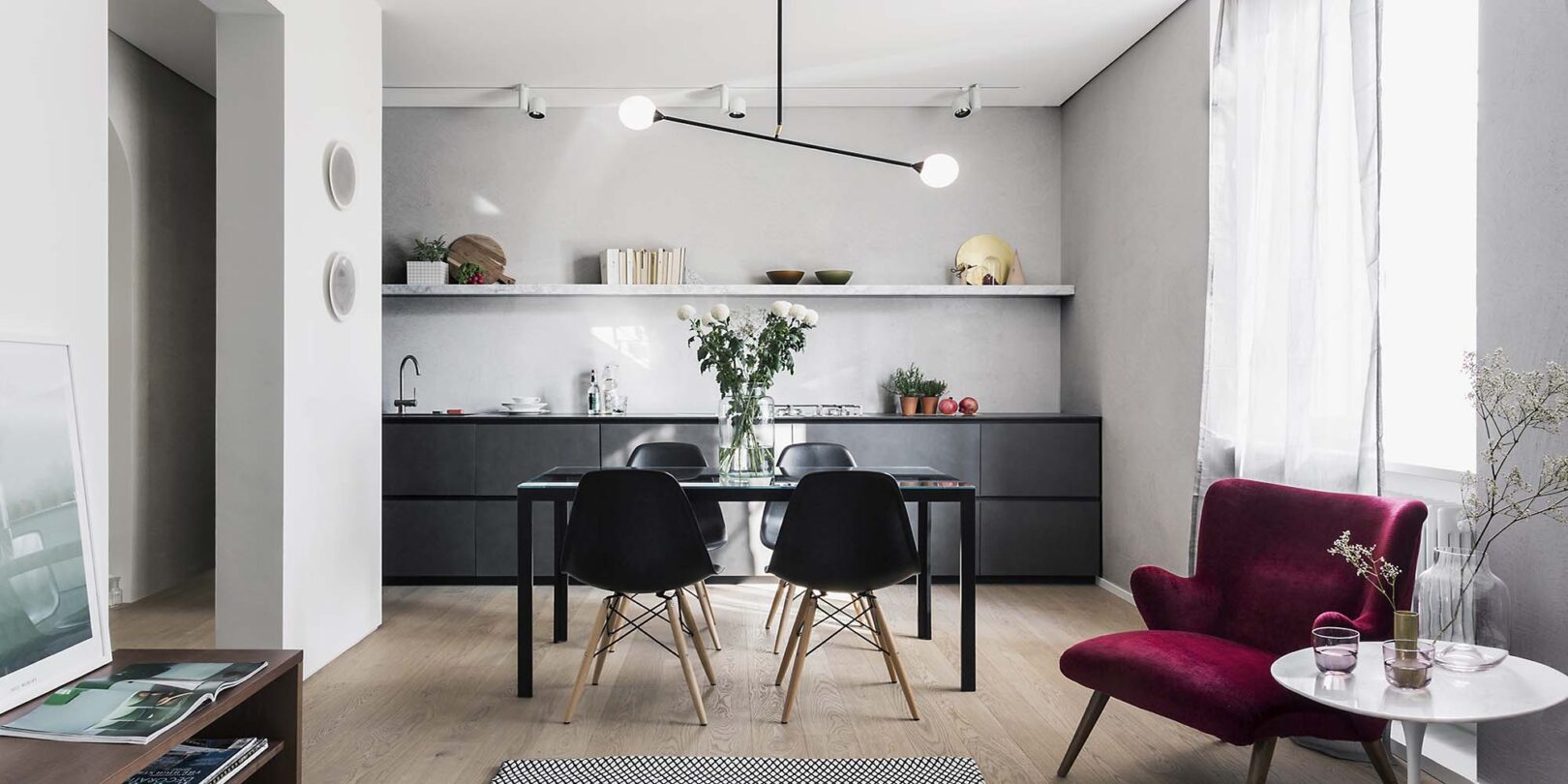 open kitchen living room
