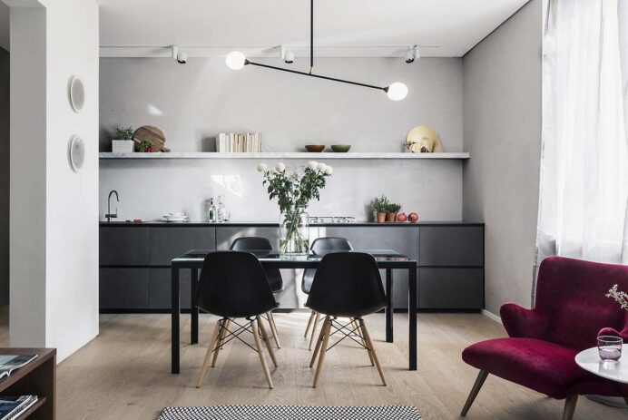 open kitchen living room