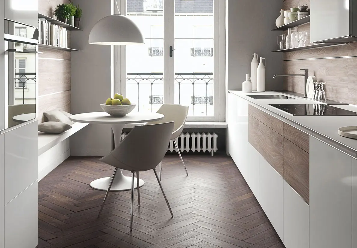 Forma Mentis con anta in nobilitato melaminico finitura legno