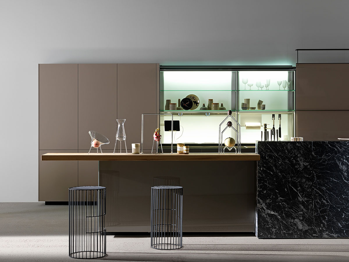 project kitchen with island Valcucine 