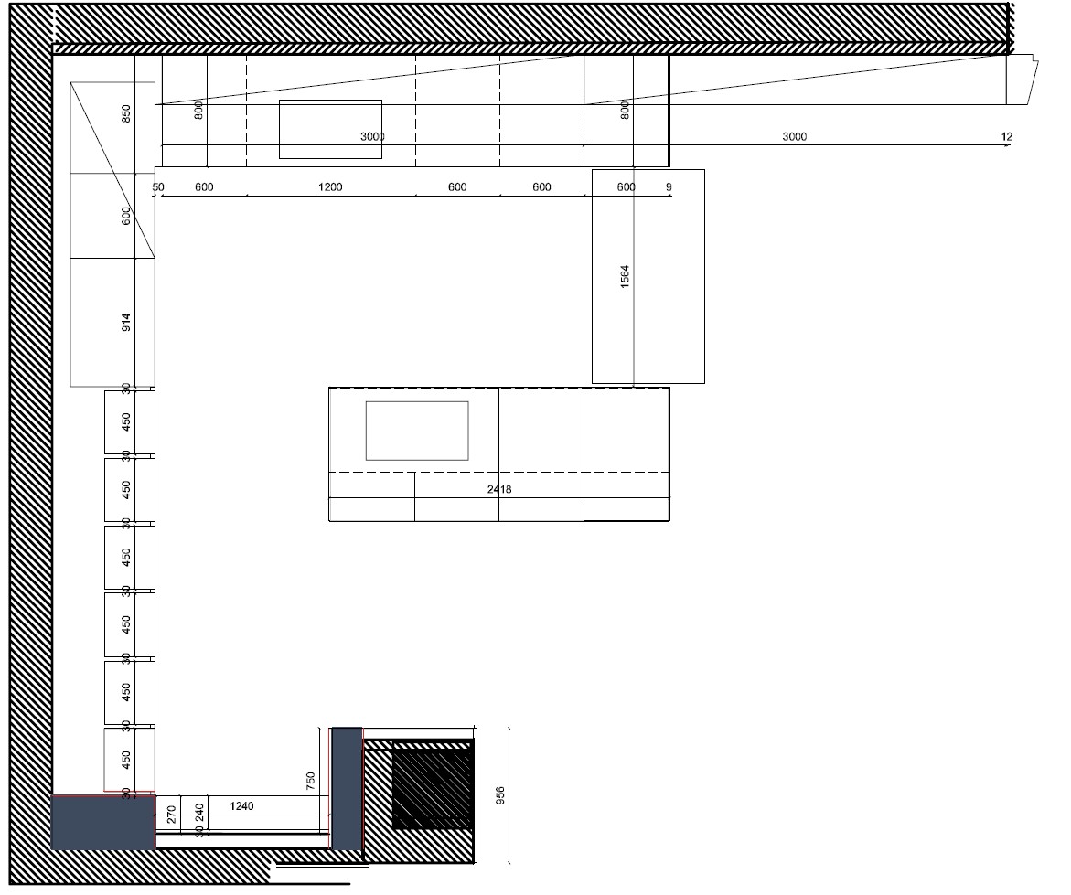 Artematica Soft Outline + Vela wall unit pianta